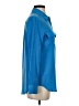 Equipment 100% Silk Color Block Blue Blouse Size XS - photo 4