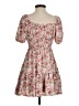 Unbranded 100% Polyester Floral Pink Casual Dress Size XS - photo 2
