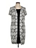 Perceptions Gray Casual Dress Size L (petite) - photo 1