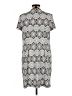 Perceptions Gray Casual Dress Size L (petite) - photo 2