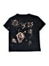Unbranded Stars Black Short Sleeve T-Shirt Size XS (estimated, kids) - photo 1