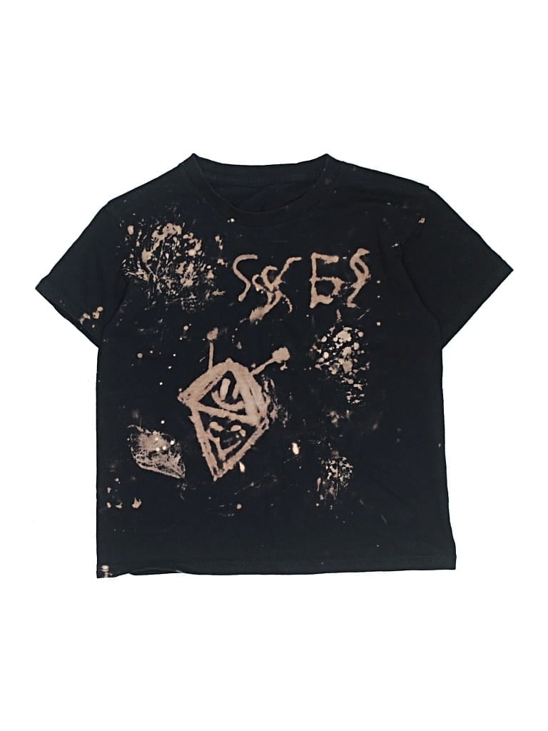 Pre-owned Unbranded Kids' Short Sleeve T-shirt In Black