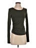 Open Edit Green Long Sleeve Top Size S - photo 1