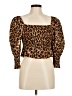 Zara Brown 3/4 Sleeve Blouse Size M - photo 1