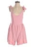 Pink Lily Solid Pink Romper Size S - photo 1