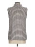 Talbots 100% Polyester Blue Ivory Sleeveless Blouse Size M - photo 2