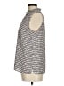 Talbots 100% Polyester Blue Ivory Sleeveless Blouse Size M - photo 5