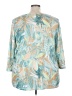 Ruby Rd. Teal 3/4 Sleeve Blouse Size 3X - photo 2
