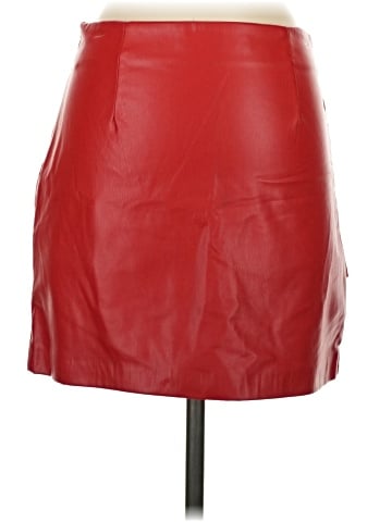 Zara Faux Leather Skirt (view 2)