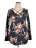 A.gain Black Long Sleeve Top Size XL - photo 1