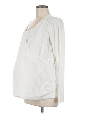 Isabel Maternity Long Sleeve Blouse (view 1)