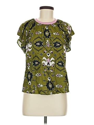 Olivaceous Short Sleeve Blouse (view 1)