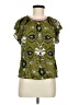 Olivaceous Green Short Sleeve Blouse Size M - photo 1