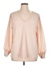 Calvin Klein Pink Long Sleeve Blouse Size XL (estimated) - photo 1