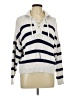 Old Navy 100% Cotton Stripes White Pullover Sweater Size L - photo 1