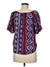 Forever 21 100% Rayon Blue Short Sleeve Blouse Size M - photo 2