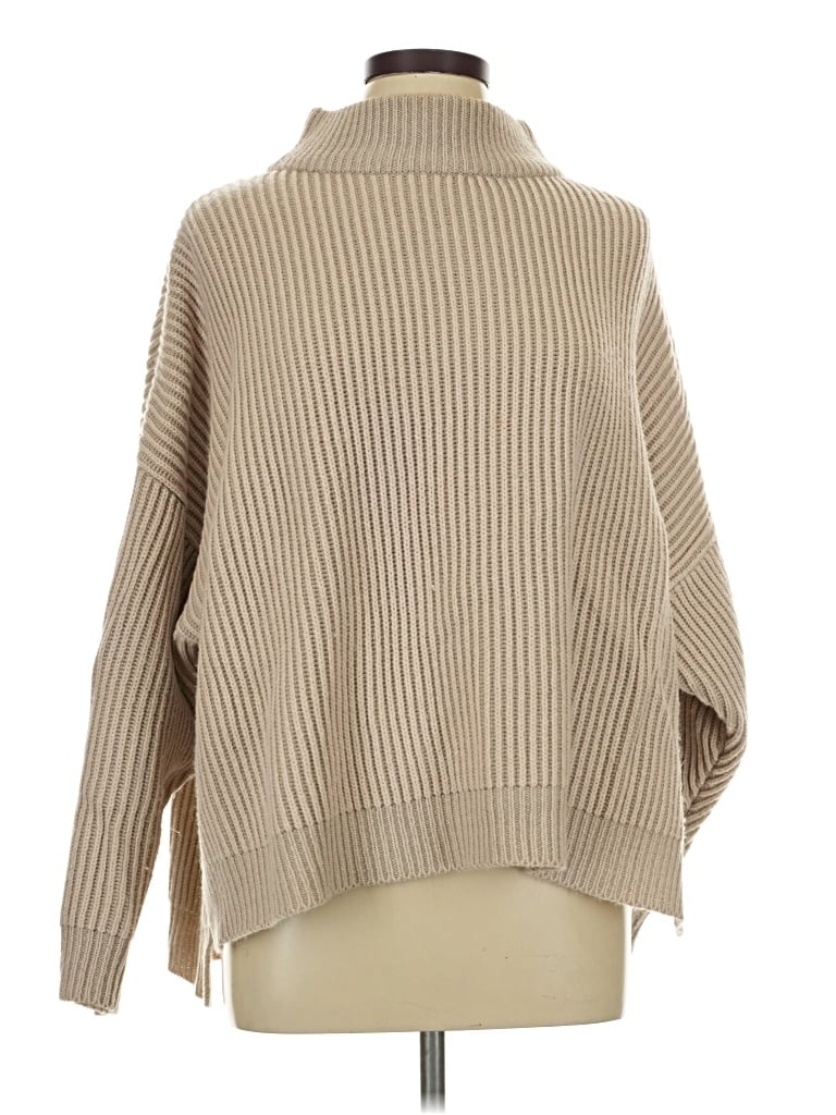 Pre-owned Topshop Turtleneck Sweater In Tan