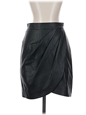 BCBGMAXAZRIA Faux Leather Skirt (view 1)