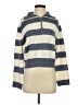 Happily Grey Stripes Blue Pullover Sweater Size S - photo 1