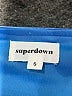 Superdown Metallic Blue Faux Leather Skirt Size S - photo 4