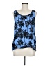 Attention 100% Polyester Blue Sleeveless Blouse Size M - photo 1