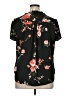 41Hawthorn 100% Polyester Floral Black Short Sleeve Blouse Size XL - photo 2