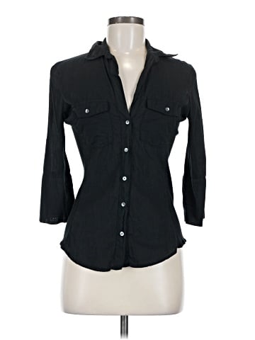 James Perse 3/4 Sleeve Button-Down Shirt (view 1)