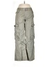 Zara 100% Cotton Gray Green Cargo Pants Size 6 - photo 1