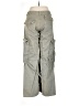Zara 100% Cotton Gray Green Cargo Pants Size 6 - photo 2