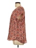 DR2 100% Polyester Orange Short Sleeve Blouse Size L - photo 5