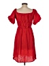 Stellah 100% Polyester Solid Red Casual Dress Size S - photo 2