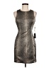 Whitney Eve Metallic Silver Cocktail Dress Size 6 - photo 1