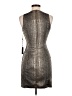 Whitney Eve Metallic Silver Cocktail Dress Size 6 - photo 2