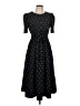 DKNY Polka Dots Black Casual Dress Size 12 - photo 1