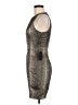 Whitney Eve Metallic Silver Cocktail Dress Size 6 - photo 5