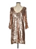 Lulus 100% Polyester Metallic Gold Cocktail Dress Size S - photo 1