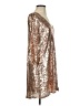 Lulus 100% Polyester Metallic Gold Cocktail Dress Size S - photo 4