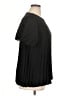 Assorted Brands 100% Polyester Black Short Sleeve Blouse Size XL (estimated) - photo 4
