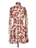 PrettyLittleThing 100% Polyester Floral Ivory Cocktail Dress Size 0 - photo 1