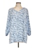 Mario Serrani 100% Polyester Blue 3/4 Sleeve Blouse Size L - photo 1