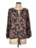 Beacon 100% Polyester Blue 3/4 Sleeve Blouse Size L - photo 1