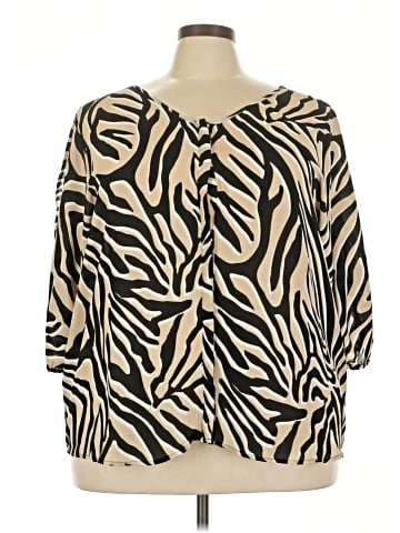 Worthington 3/4 Sleeve Blouse (view 1)