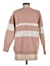 VOY Stripes Pink Pullover Sweater Size S - photo 2