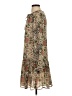 MNG 100% Polyester Paisley Brown Casual Dress Size 4 - photo 5