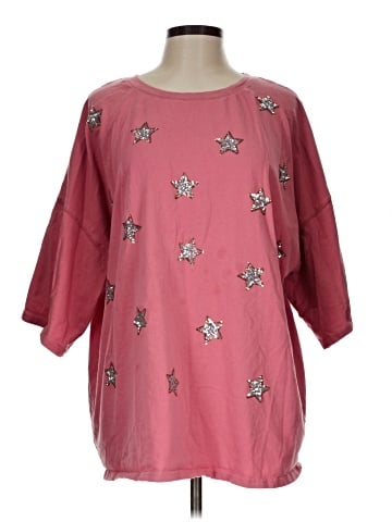 Peach Love 3/4 Sleeve T-Shirt (view 1)