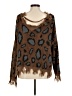 Simply Couture Animal Print Brown Pullover Sweater Size M - photo 2