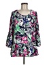 Pappagallo 100% Polyester Pink 3/4 Sleeve Blouse Size M - photo 1