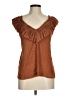 Evereve 100% Polyester Brown Sleeveless T-Shirt Size M - photo 1