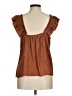 Evereve 100% Polyester Brown Sleeveless T-Shirt Size M - photo 2