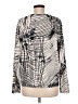 Clara Sun Woo Silver Long Sleeve Blouse Size M - photo 2